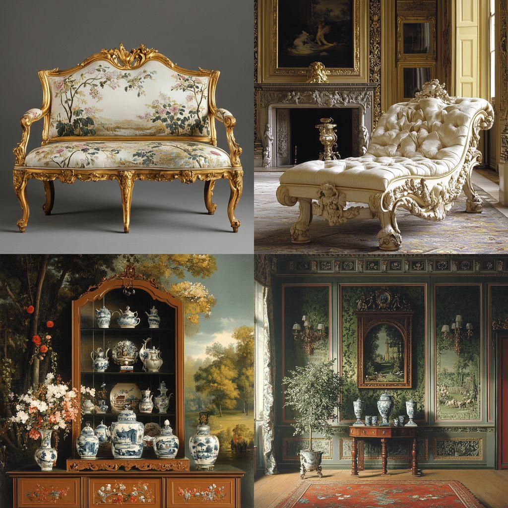 Thomas Chippendale style, Midjourney V6.1, render 1 of 4