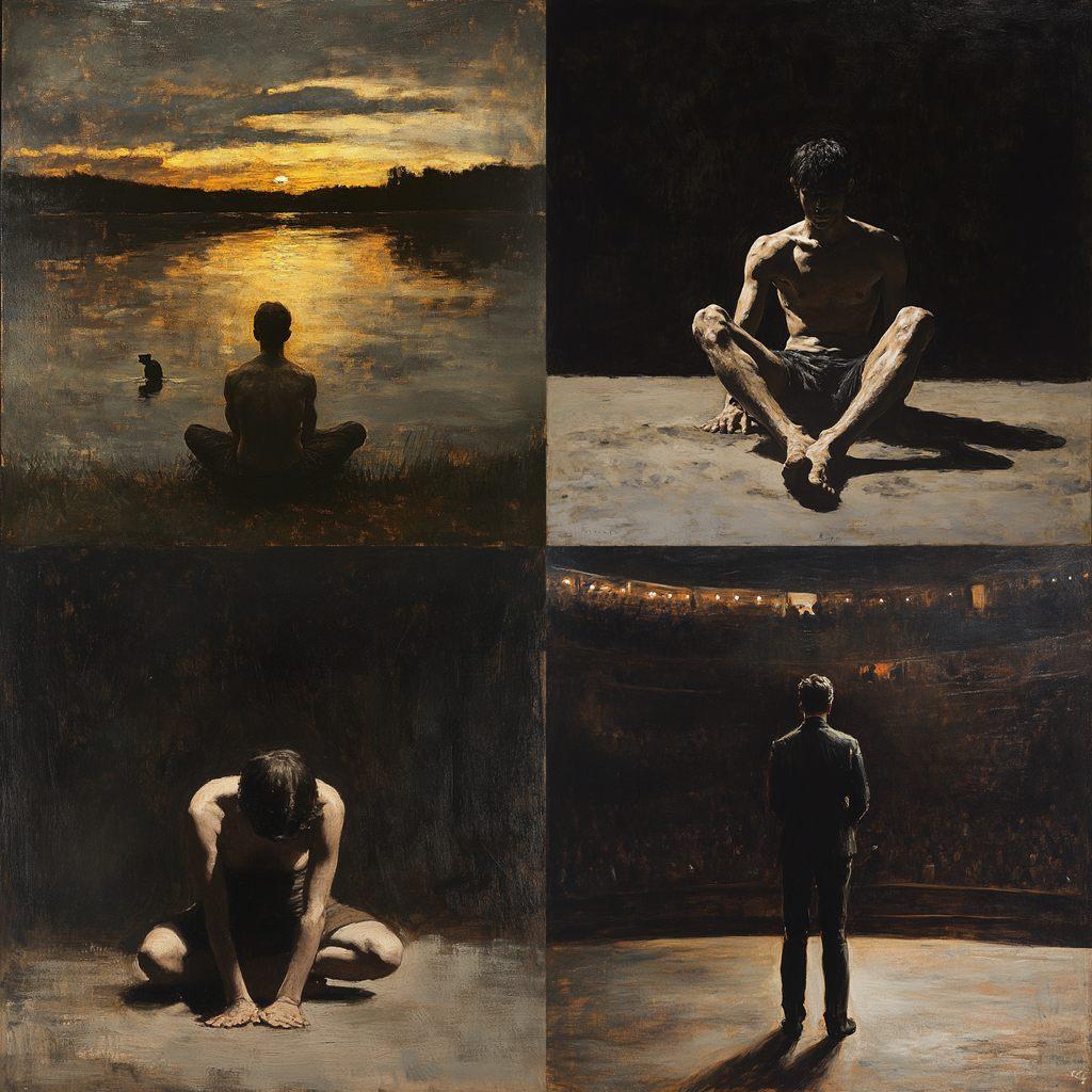 Thomas Eakins style, Midjourney V6.1, render 1 of 4