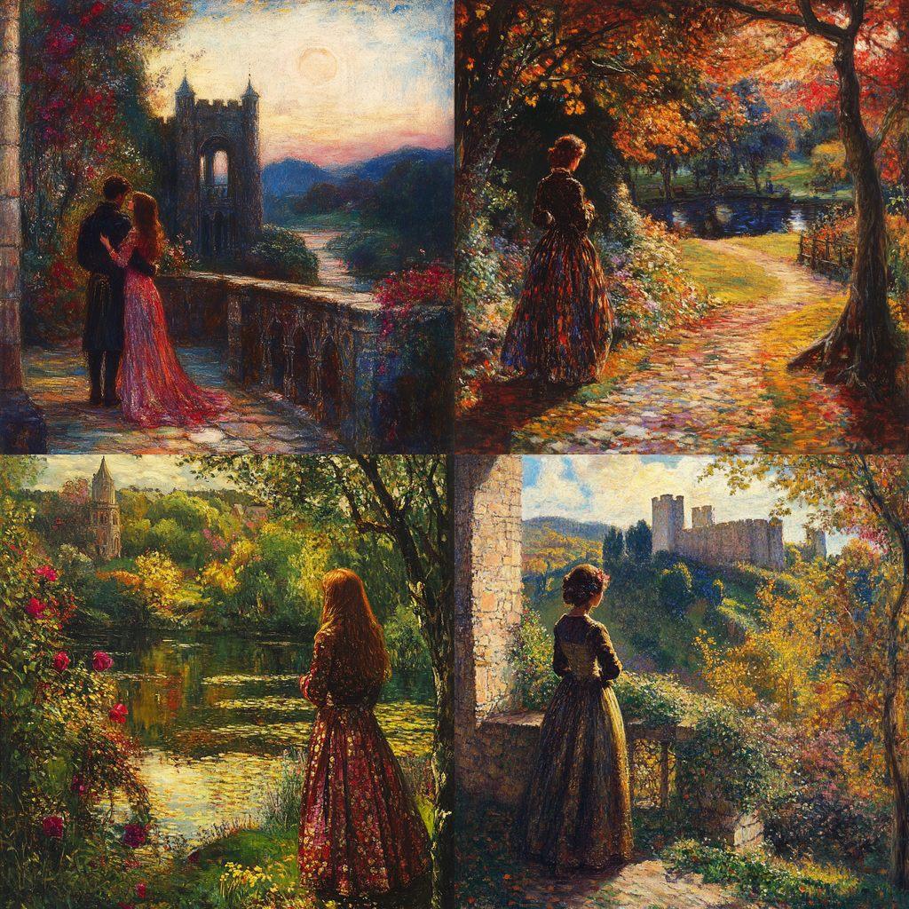 Thomas Edwin Mostyn style, Midjourney V6.1, render 1 of 4
