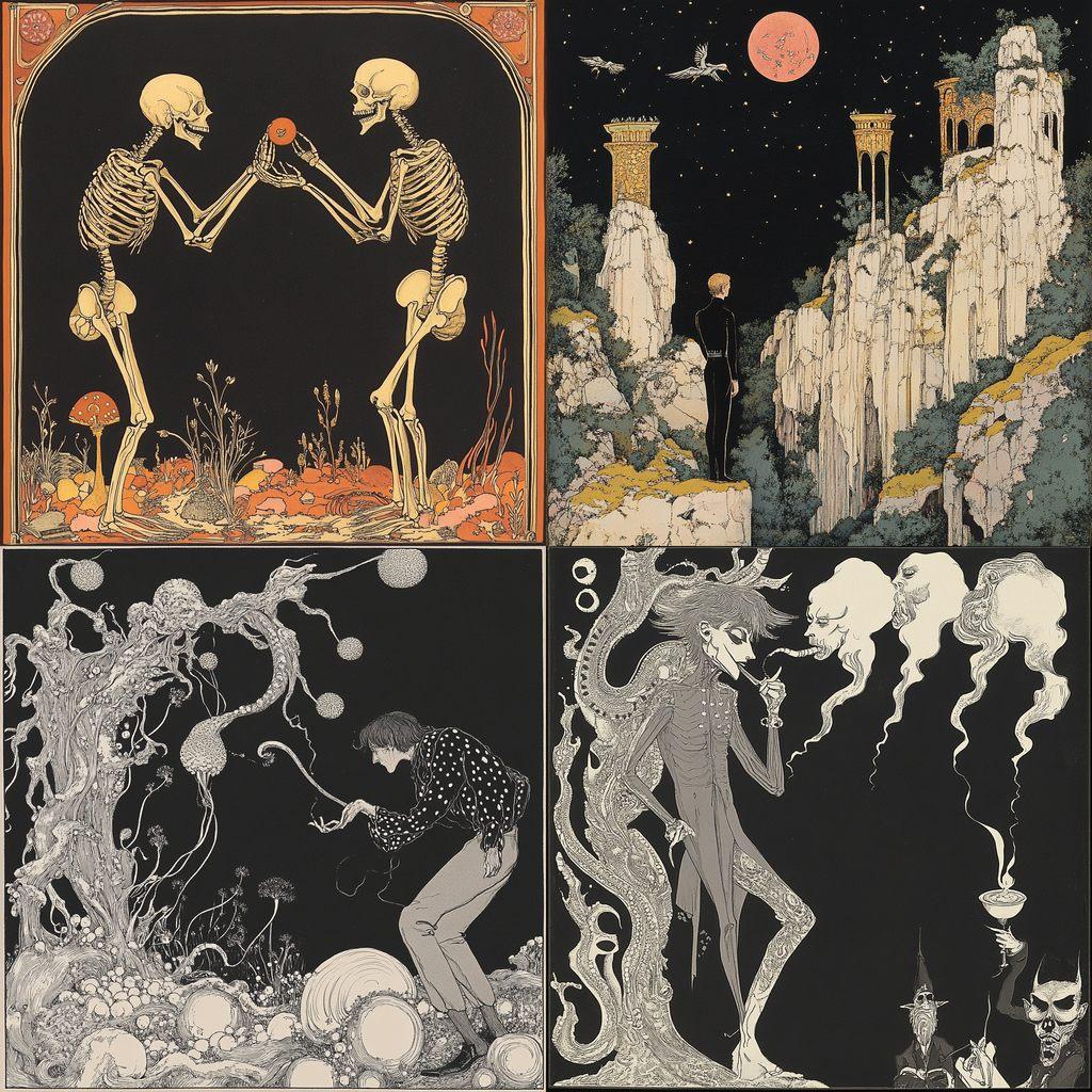 Thomas Theodor Heine style, Midjourney V6.1, render 1 of 4