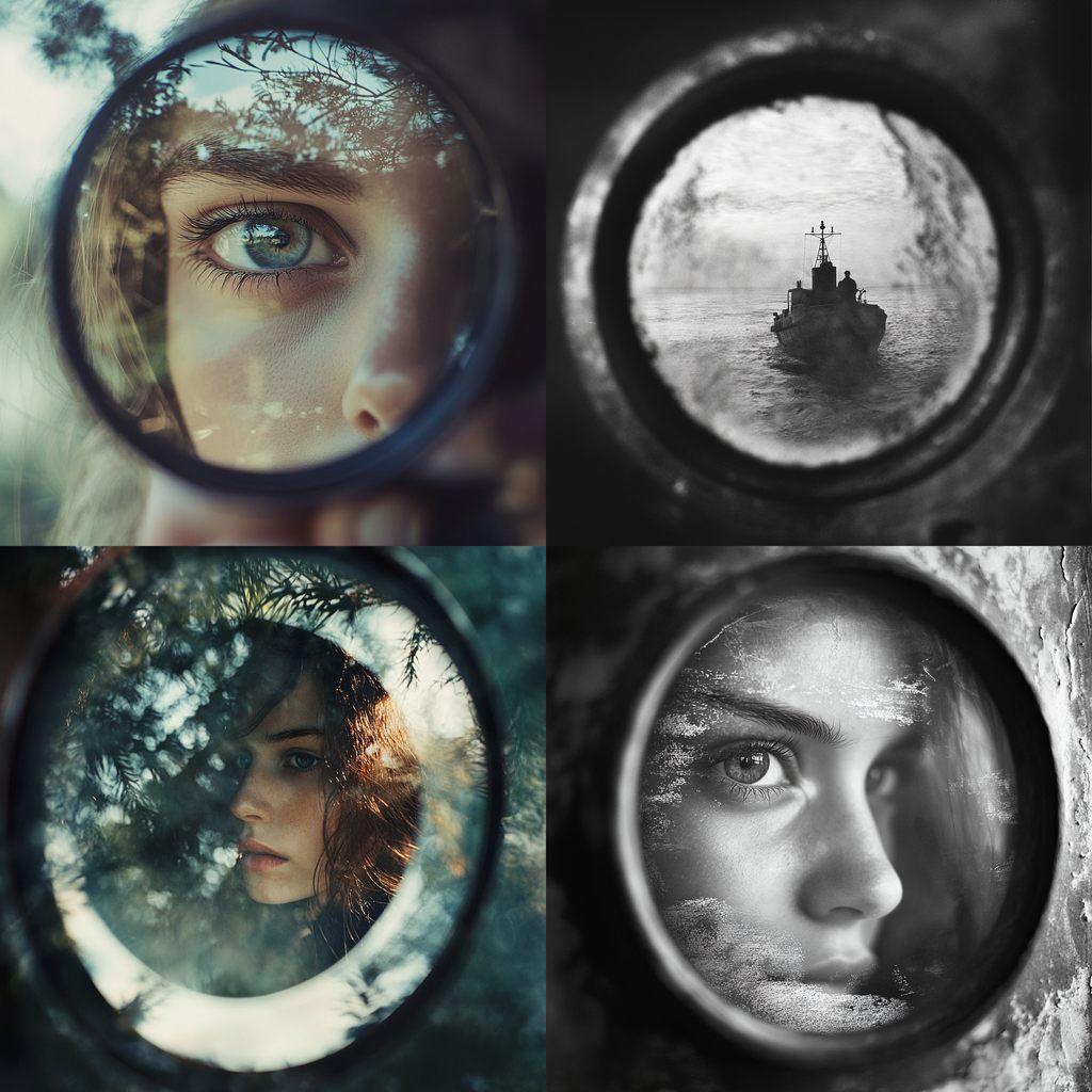 Through-the-Viewfinder photography style, Midjourney V6.1, render 1 of 4