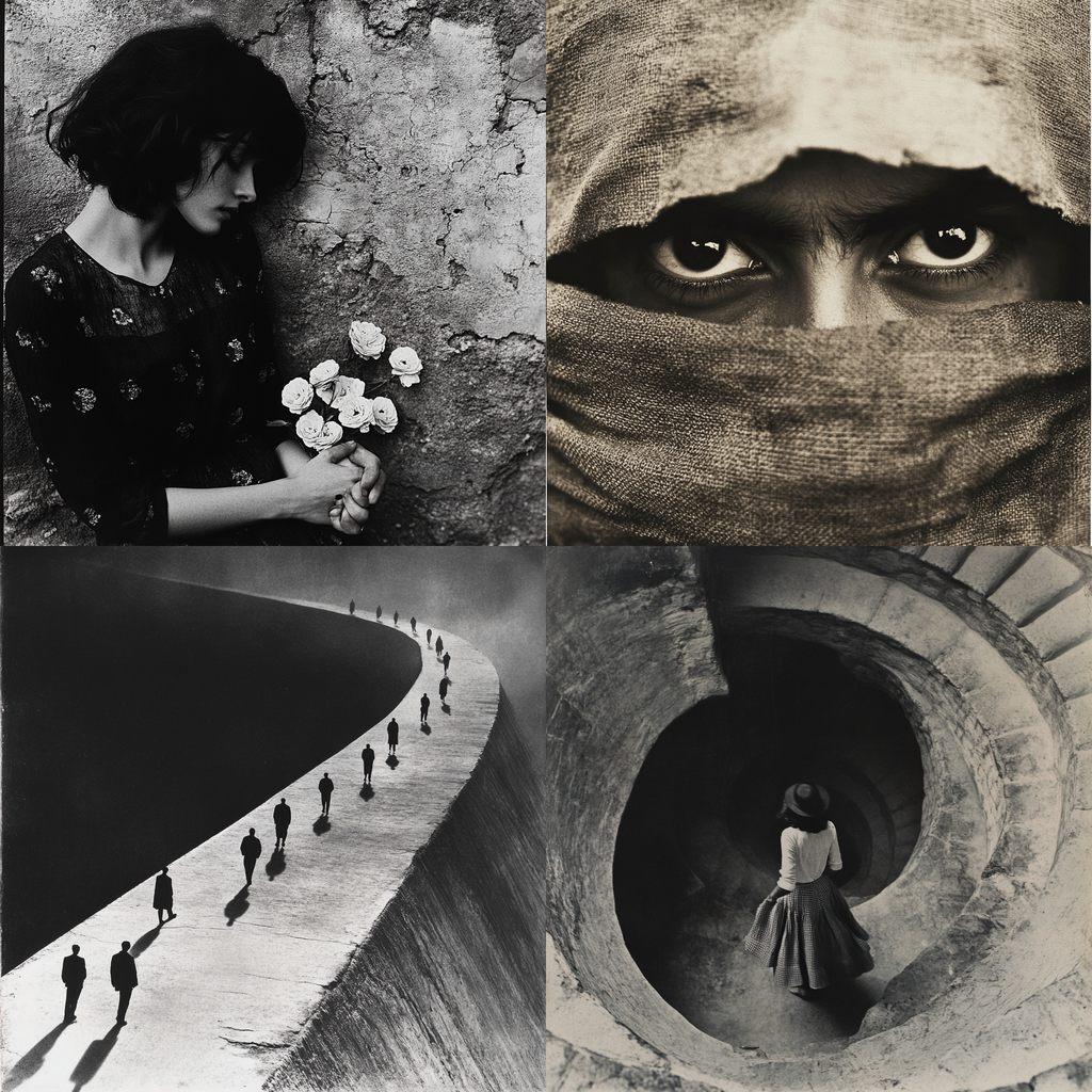 Tina Modotti style, Midjourney V6.1, render 1 of 4