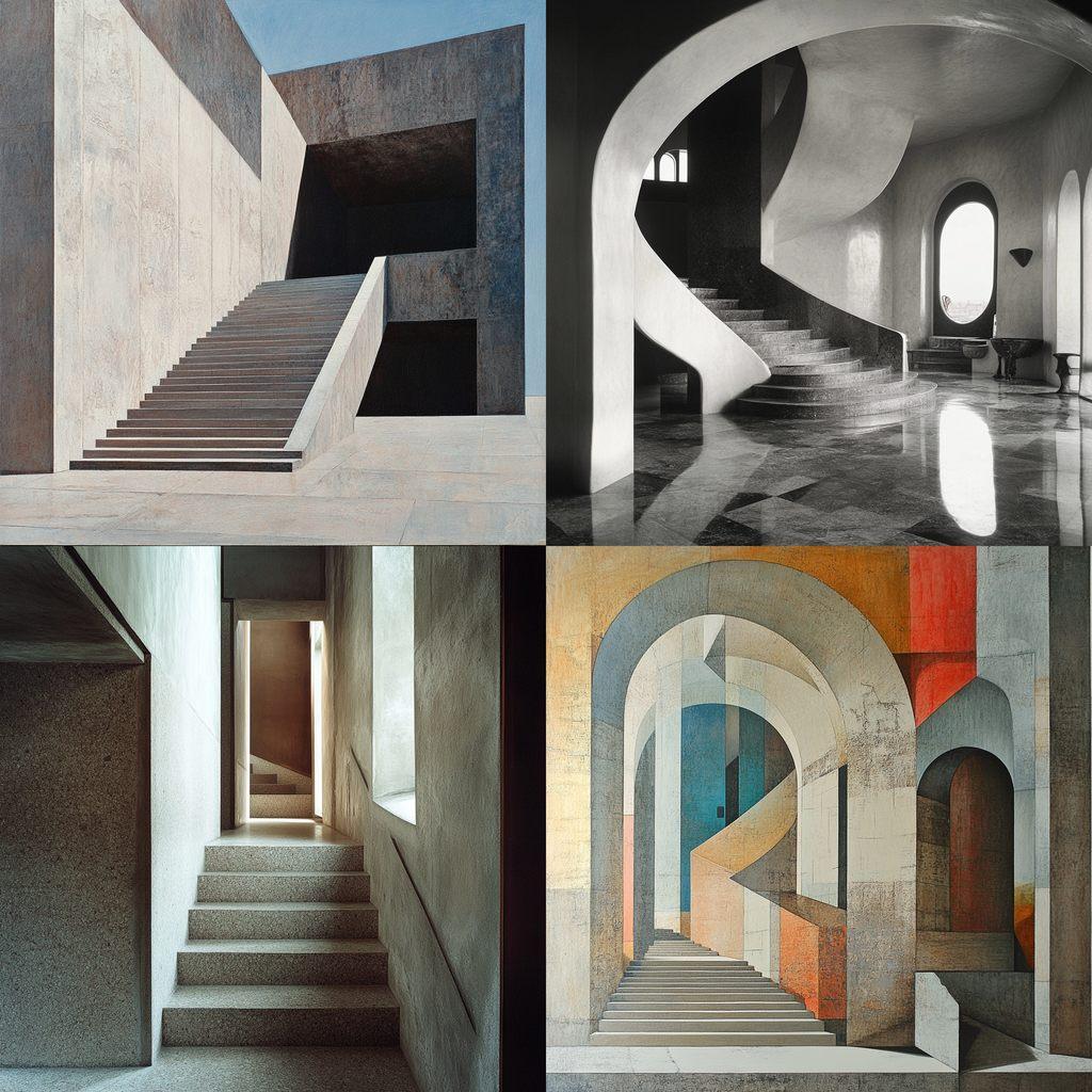 Tobia Scarpa style, Midjourney V6.1, render 1 of 4