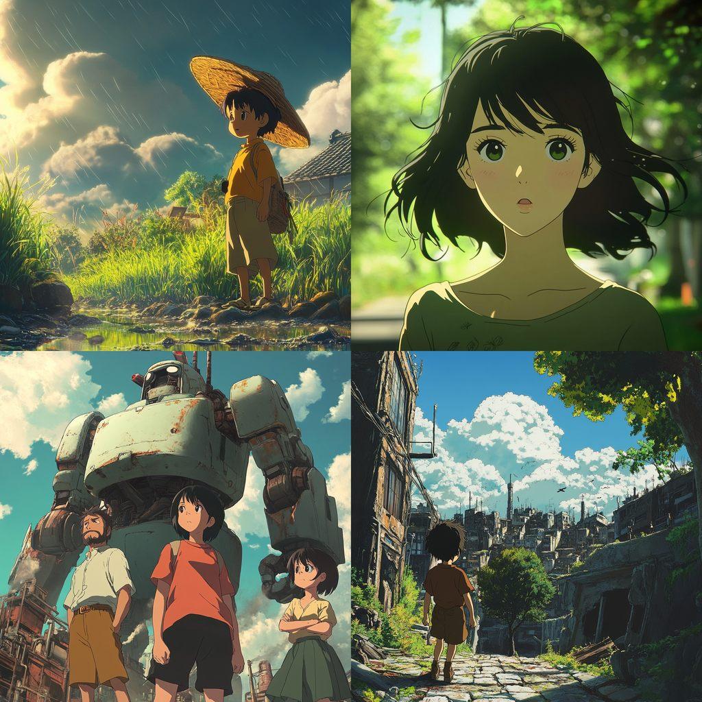 Toei Animation studio style, Midjourney V6.1, render 1 of 4