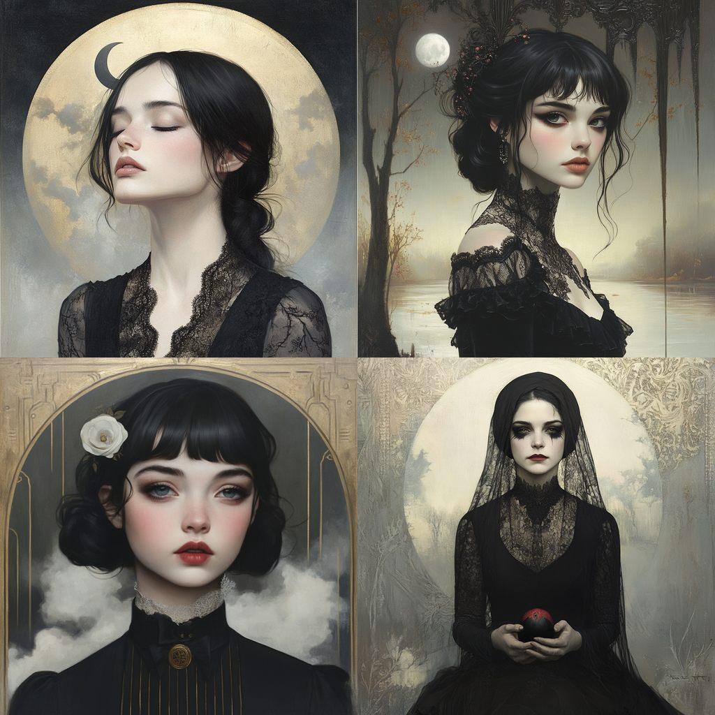 Tom Bagshaw style, Midjourney V6.1, render 1 of 4