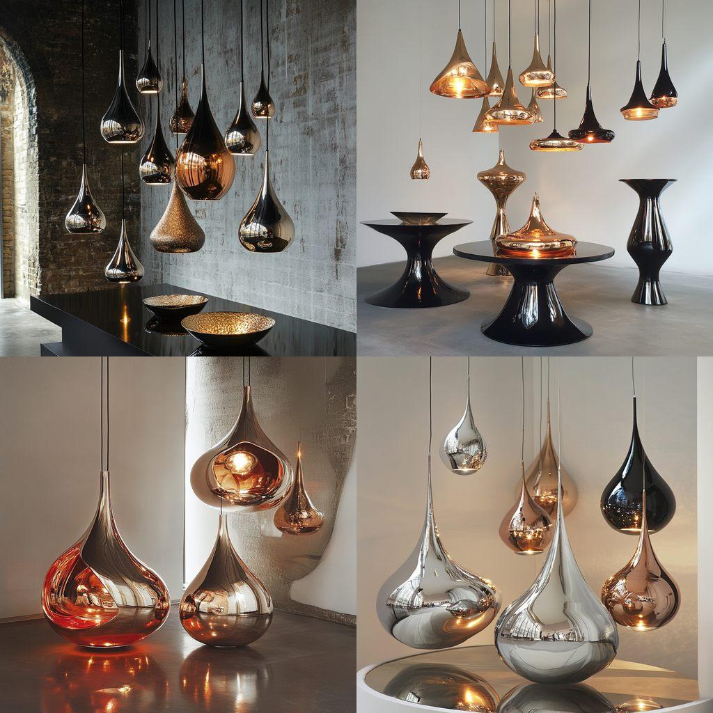 Tom Dixon style, Midjourney V6.1, render 1 of 4