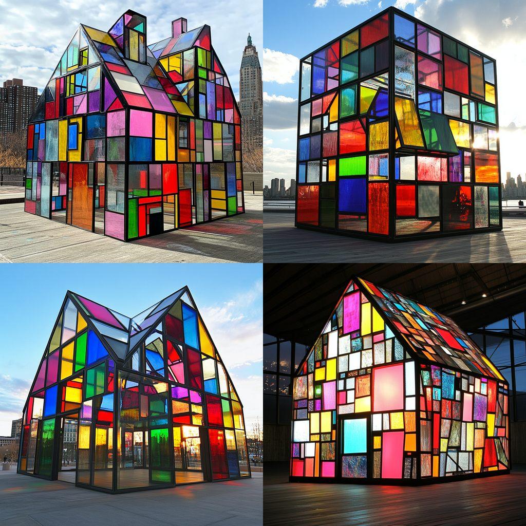 Tom Fruin style, Midjourney V6.1, render 1 of 4