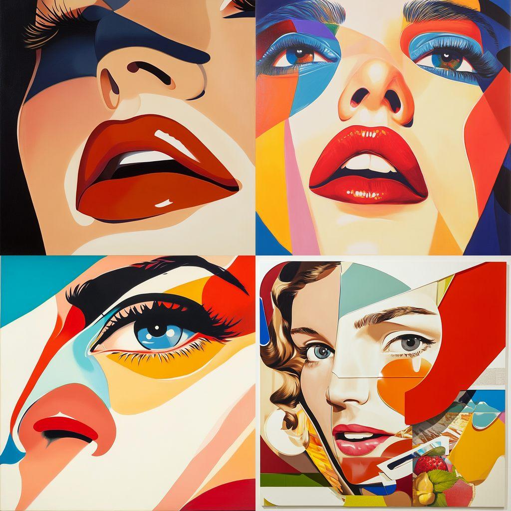 Tom Wesselmann style, Midjourney V6.1, render 1 of 4