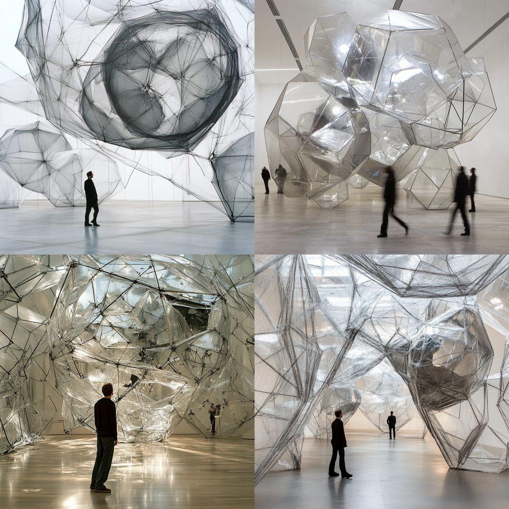Tomas Saraceno style, Midjourney V6.1, render 1 of 4