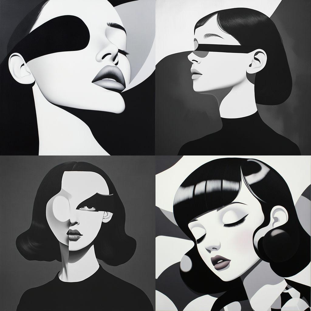 Tomoo Gokita style, Midjourney V6.1, render 1 of 4