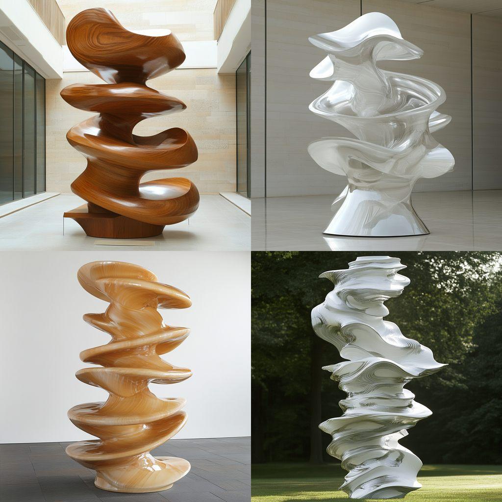 Tony Cragg style, Midjourney V6.1, render 1 of 4