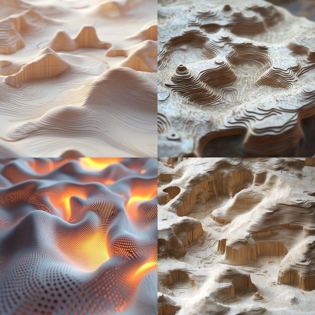 Topology map style, Midjourney V6.1, render 1 of 4
