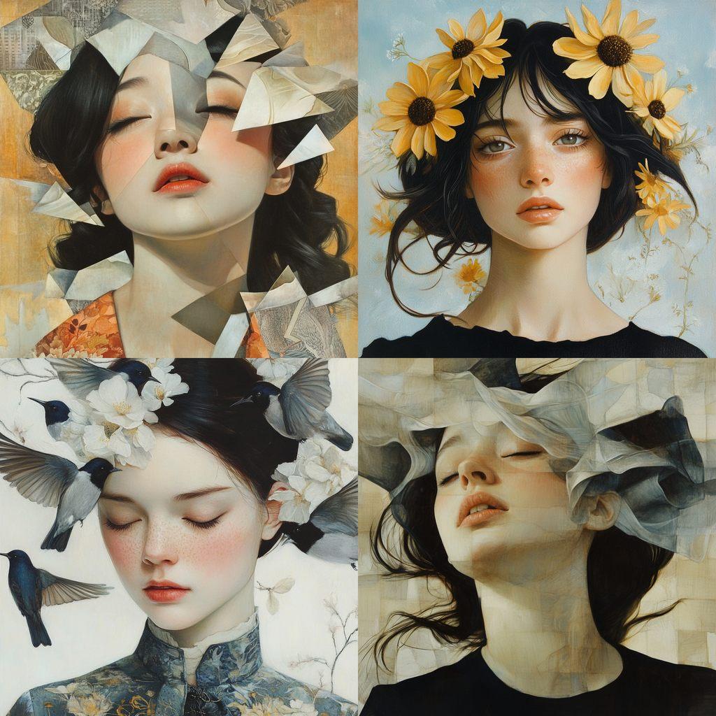 Tran Nguyen style, Midjourney V6.1, render 1 of 4
