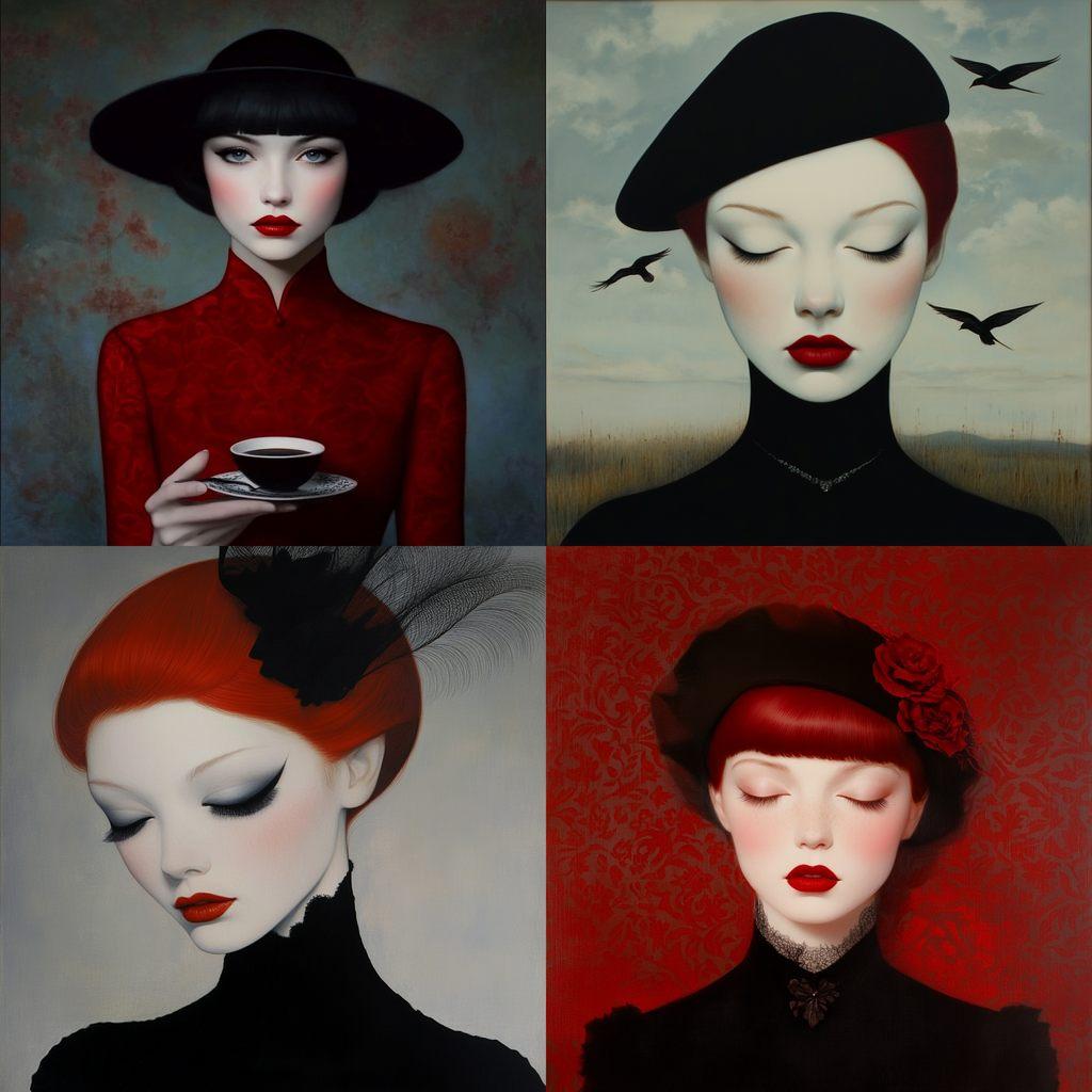 Troy Brooks style, Midjourney V6.1, render 1 of 4