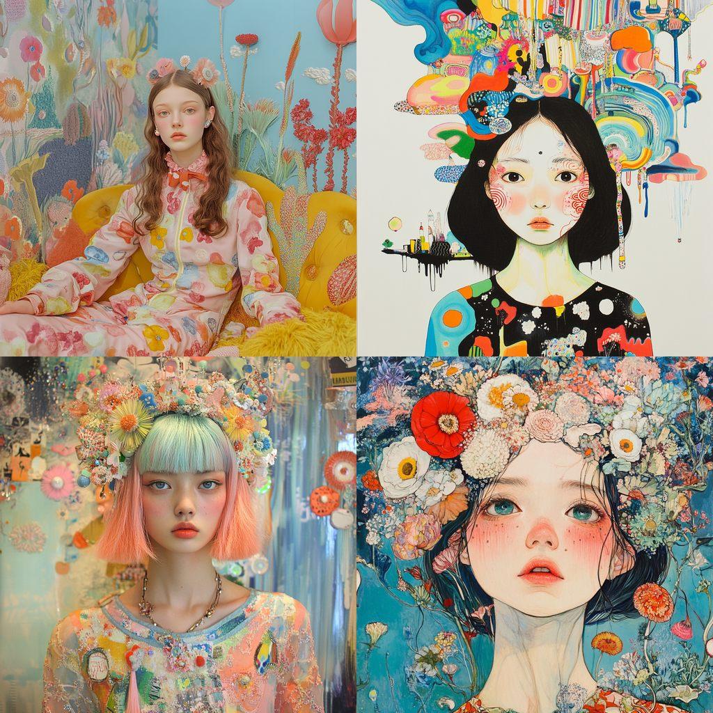 Tsumori Chisato style, Midjourney V6.1, render 1 of 4