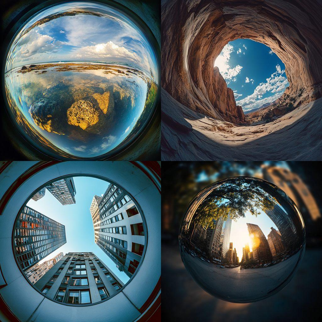 Ultra wide lens style, Midjourney V6.1, render 1 of 4