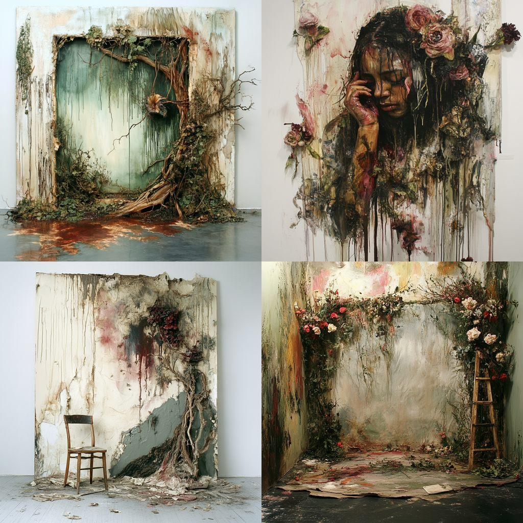Valerie Hegarty style, Midjourney V6.1, render 1 of 4