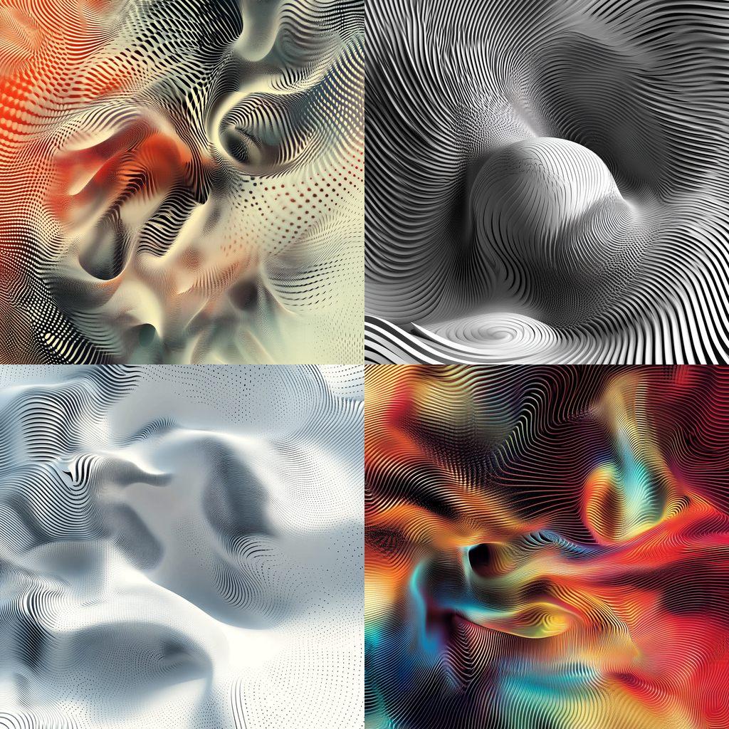 Vector field style, Midjourney V6.1, render 1 of 4