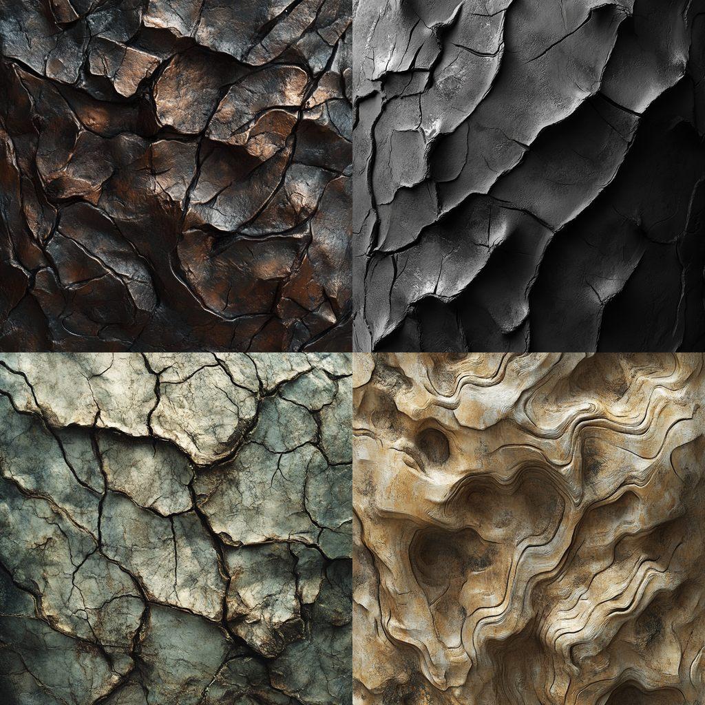 Veined texture style, Midjourney V6.1, render 1 of 4