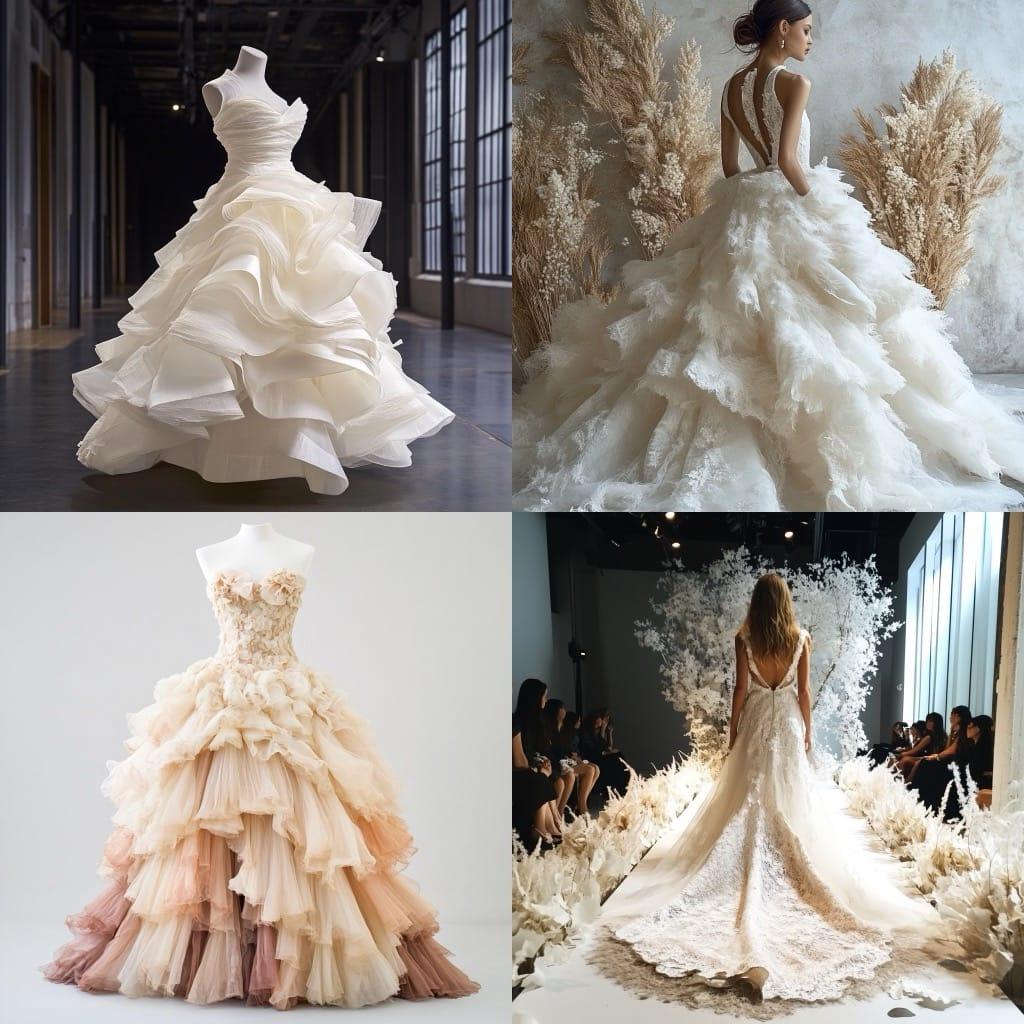 Vera Wang style, Midjourney V6.1, render 1 of 4