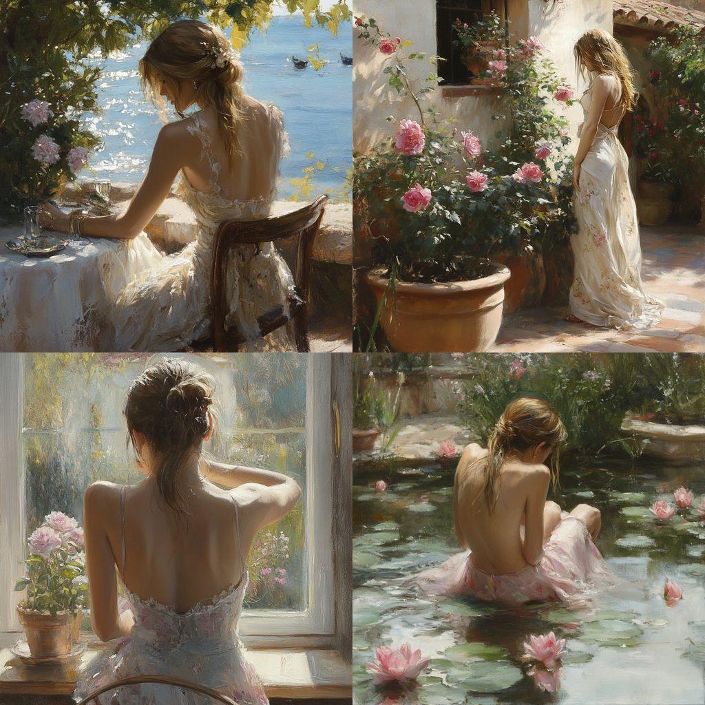 Vicente Romero Redondo style, Midjourney V6.1, render 1 of 4