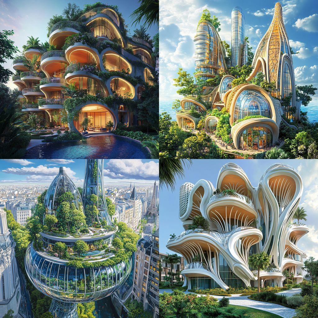Vincent Callebaut style, Midjourney V6.1, render 1 of 4
