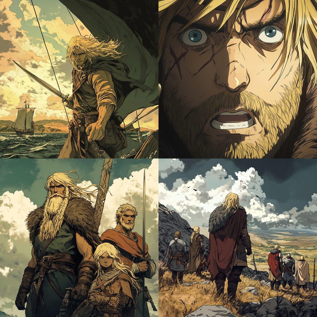 Vinland Saga style, Midjourney V6.1, render 1 of 4