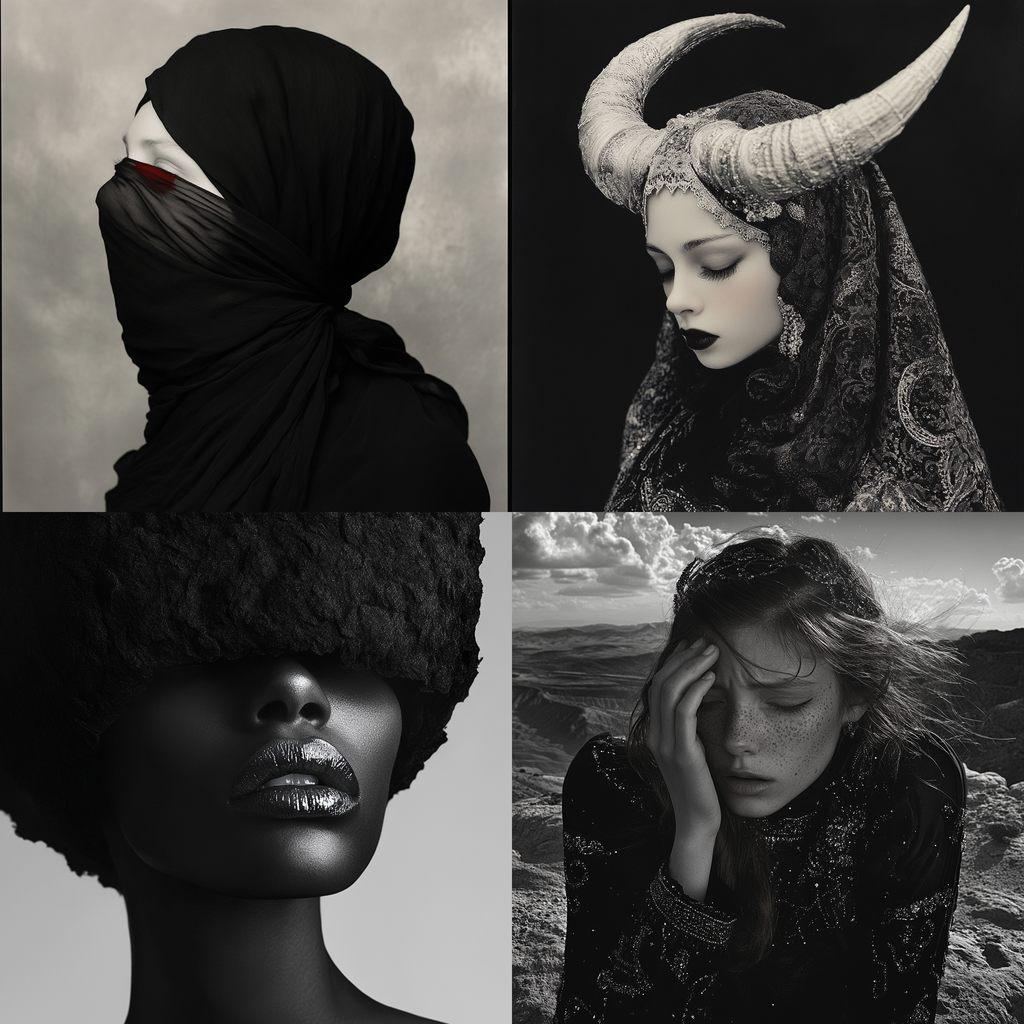 Vinoodh Matadin style, Midjourney V6.1, render 1 of 4