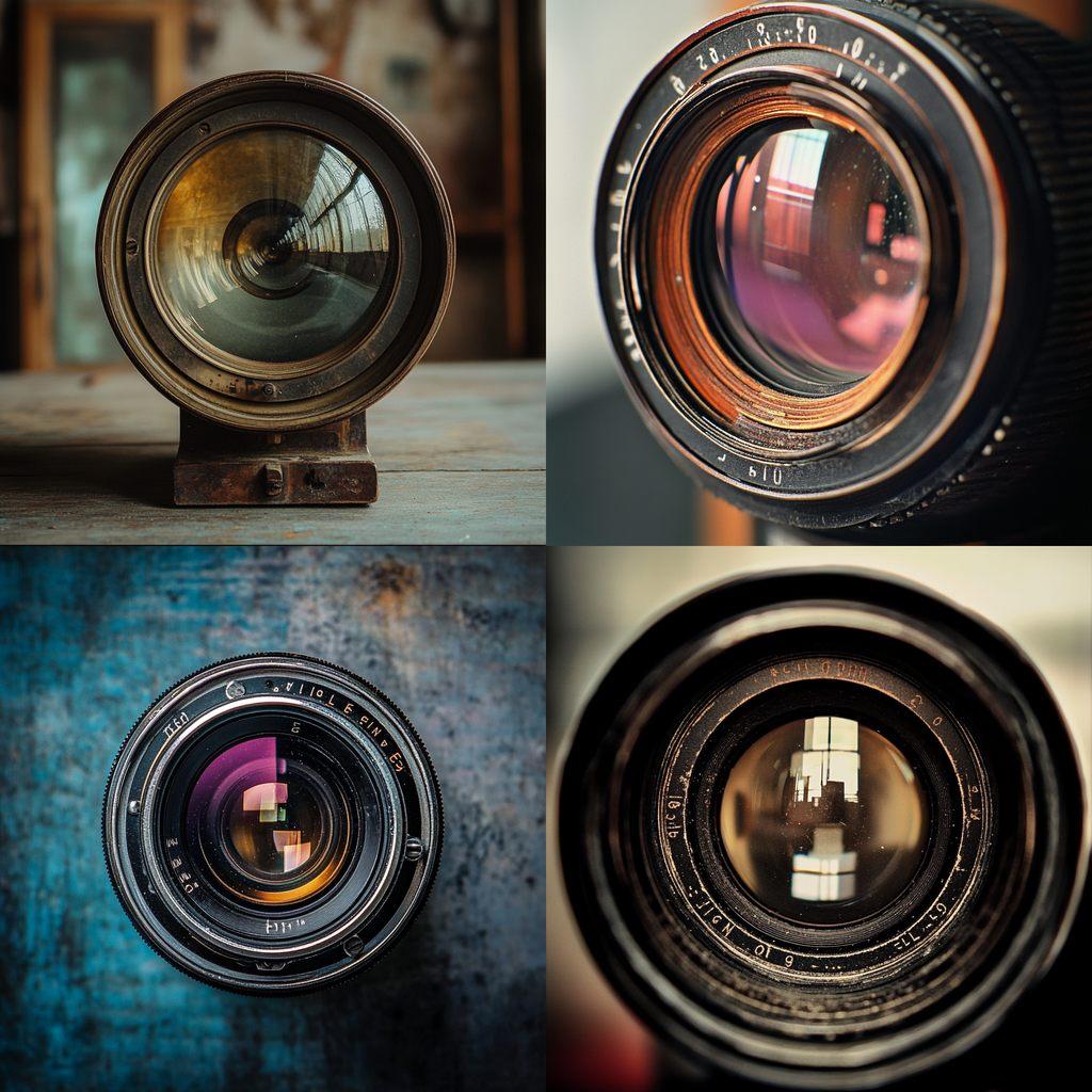 Vintage lens style, Midjourney V6.1, render 1 of 4