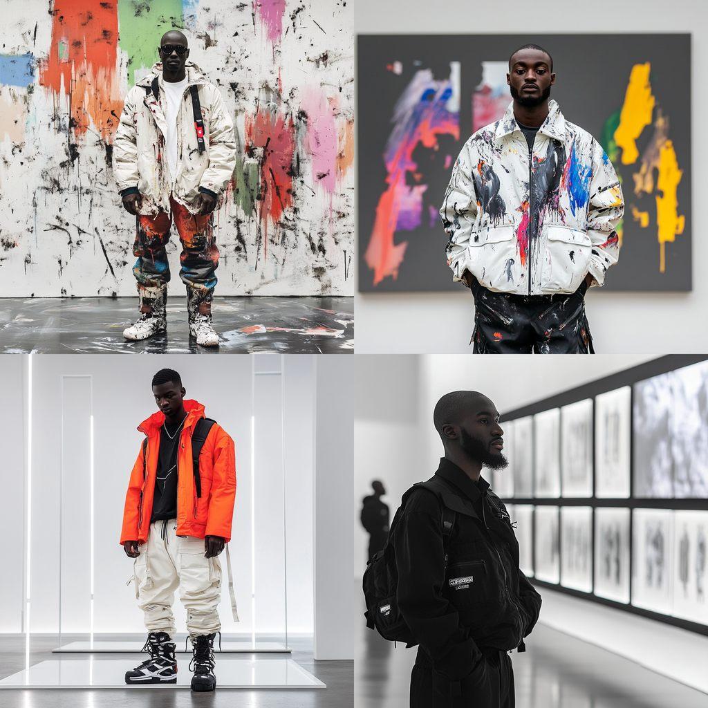 Virgil Abloh style, Midjourney V6.1, render 1 of 4
