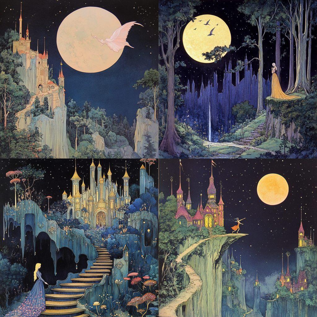 Virginia Frances Sterrett style, Midjourney V6.1, render 1 of 4
