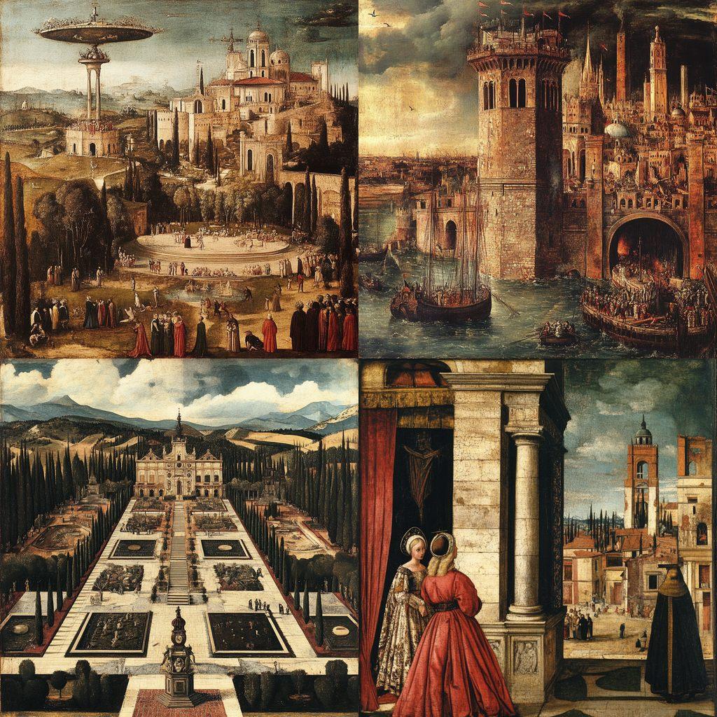 Vittore Carpaccio style, Midjourney V6.1, render 1 of 4
