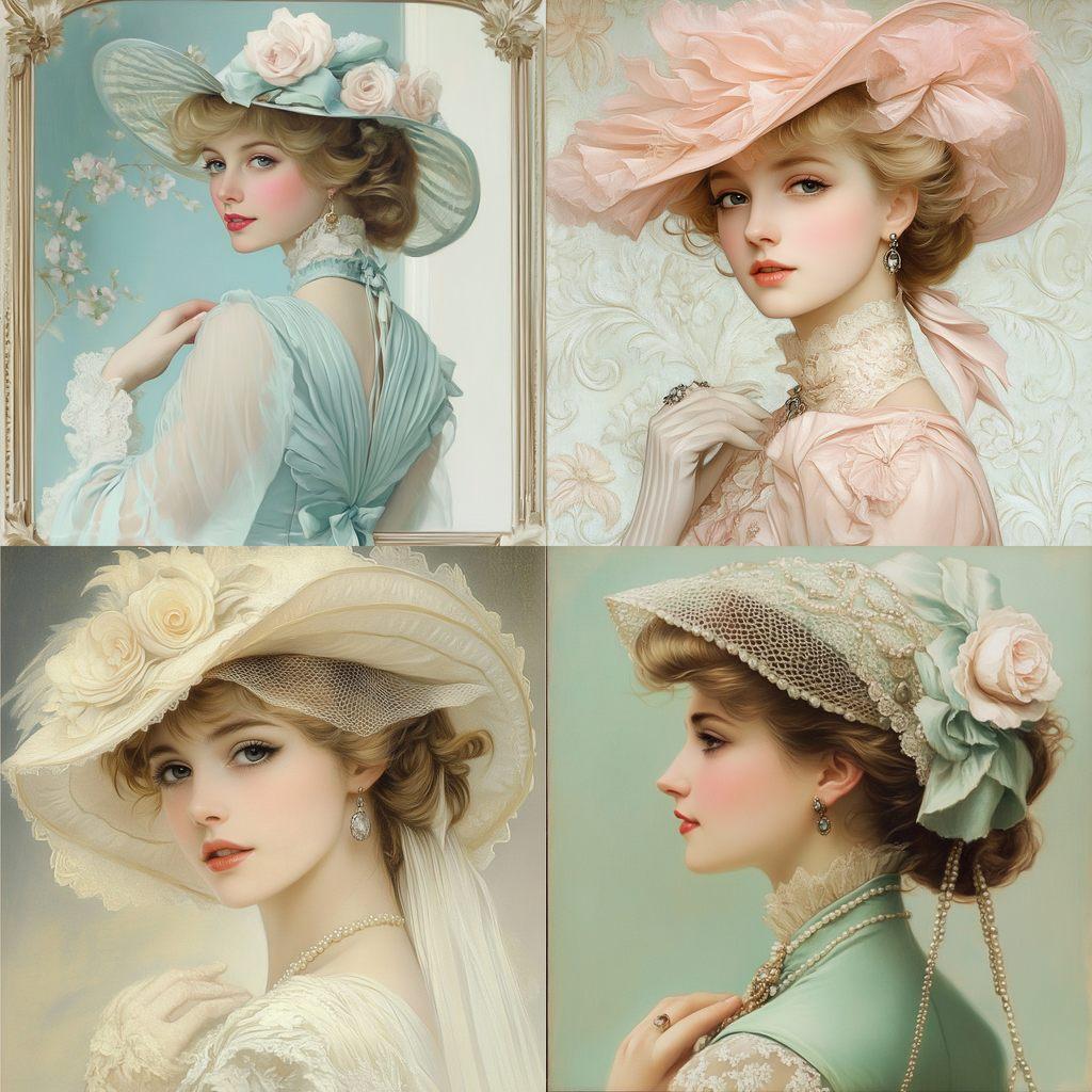Vittorio Matteo Corcos style, Midjourney V6.1, render 1 of 4