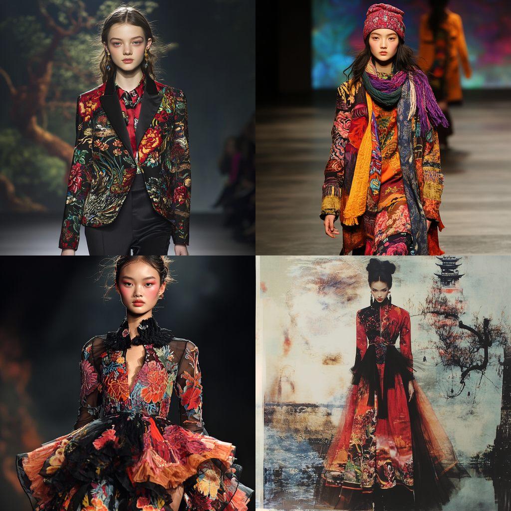 Vivienne Tam style, Midjourney V6.1, render 1 of 4