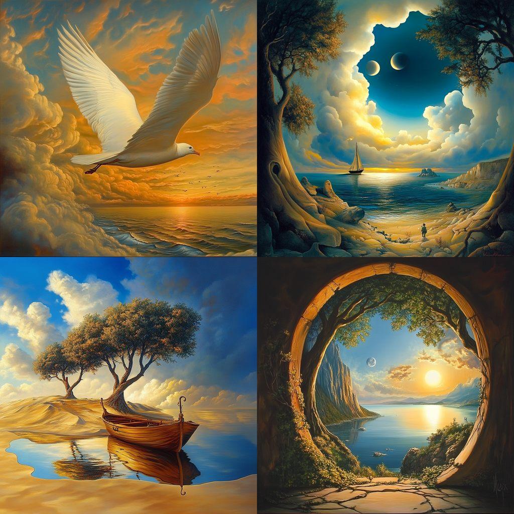Vladimir Kush style, Midjourney V6.1, render 1 of 4
