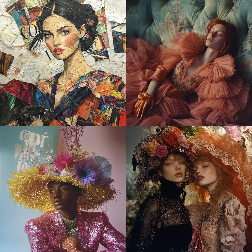 Vogue magazine style, Midjourney V6.1, render 1 of 4