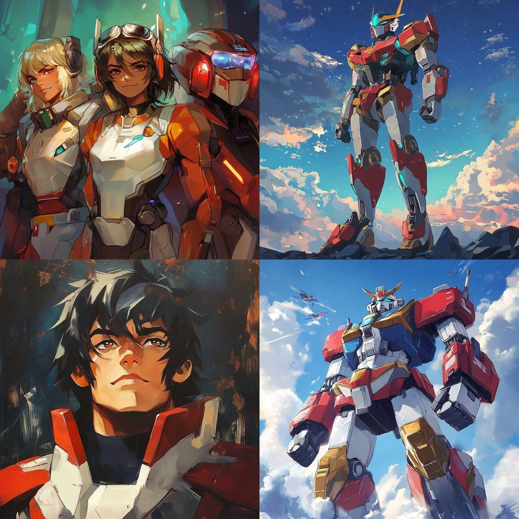 Voltron style, Midjourney V6.1, render 1 of 4