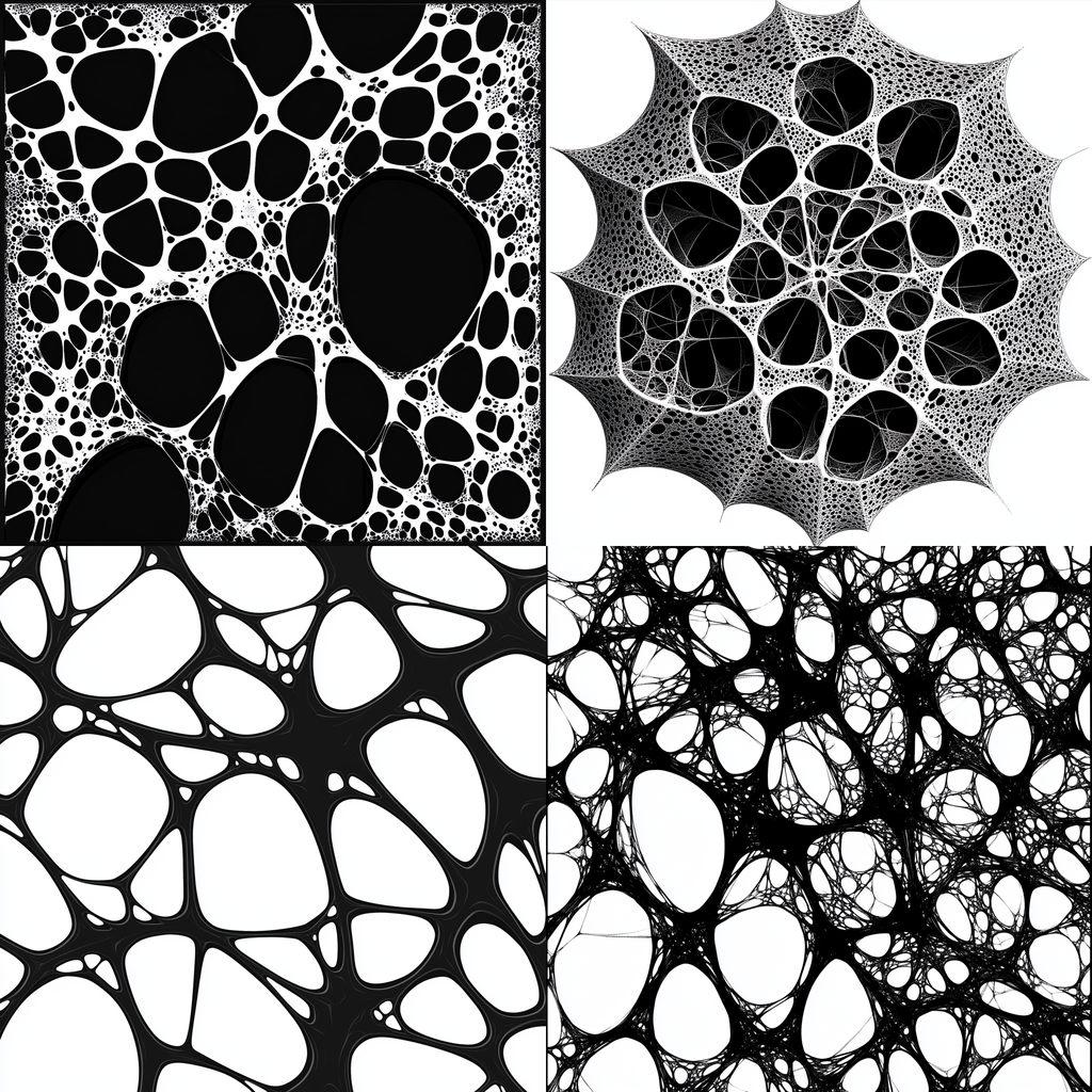 Voronoi diagram style, Midjourney V6.1, render 1 of 4