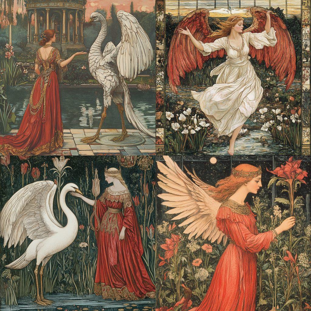 Walter Crane style, Midjourney V6.1, render 1 of 4