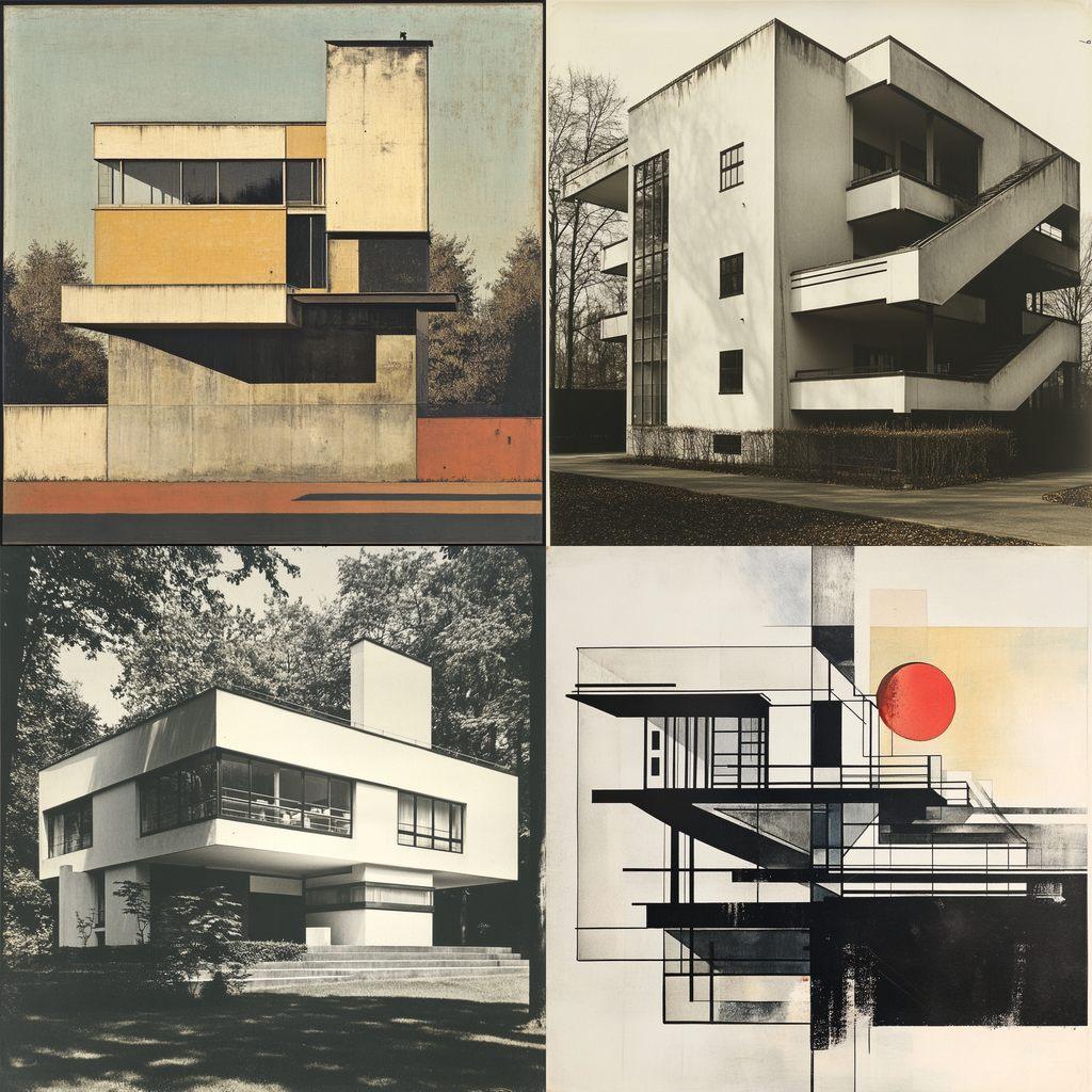 Walter Gropius style, Midjourney V6.1, render 1 of 4