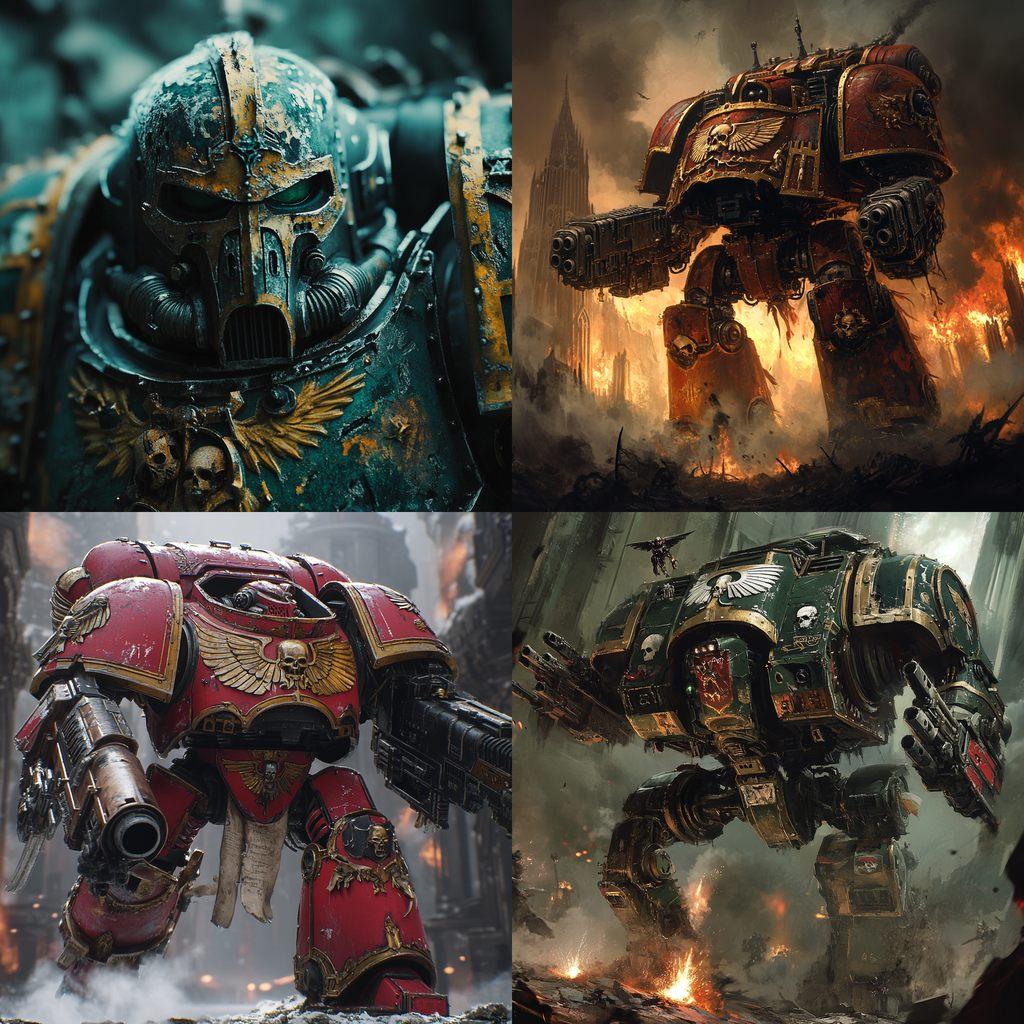 Warhammer 40,000 style, Midjourney V6.1, render 1 of 4