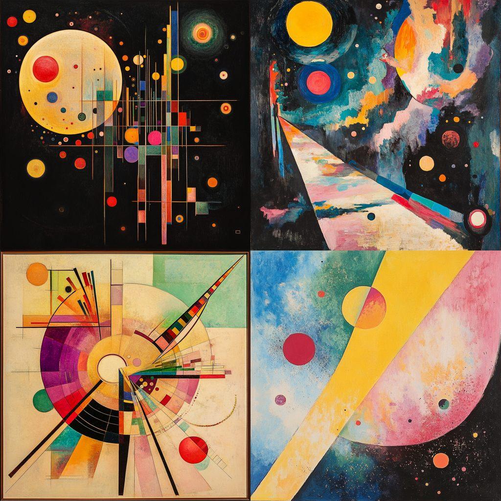 Wassily Kandinsky style, Midjourney V6.1, render 1 of 4