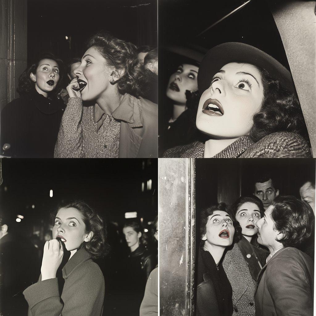 Weegee style, Midjourney V6.1, render 1 of 4