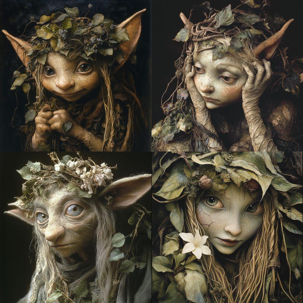 Wendy Froud style, Midjourney V6.1, render 1 of 4