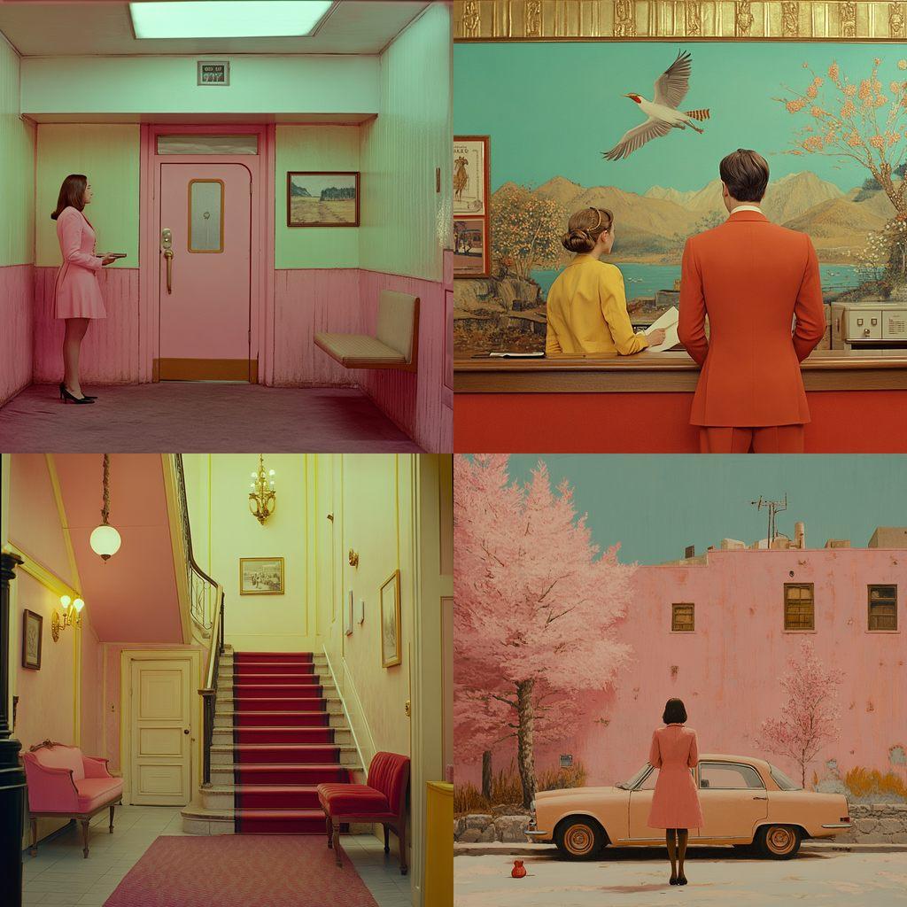 Wes Anderson style, Midjourney V6.1, render 1 of 4