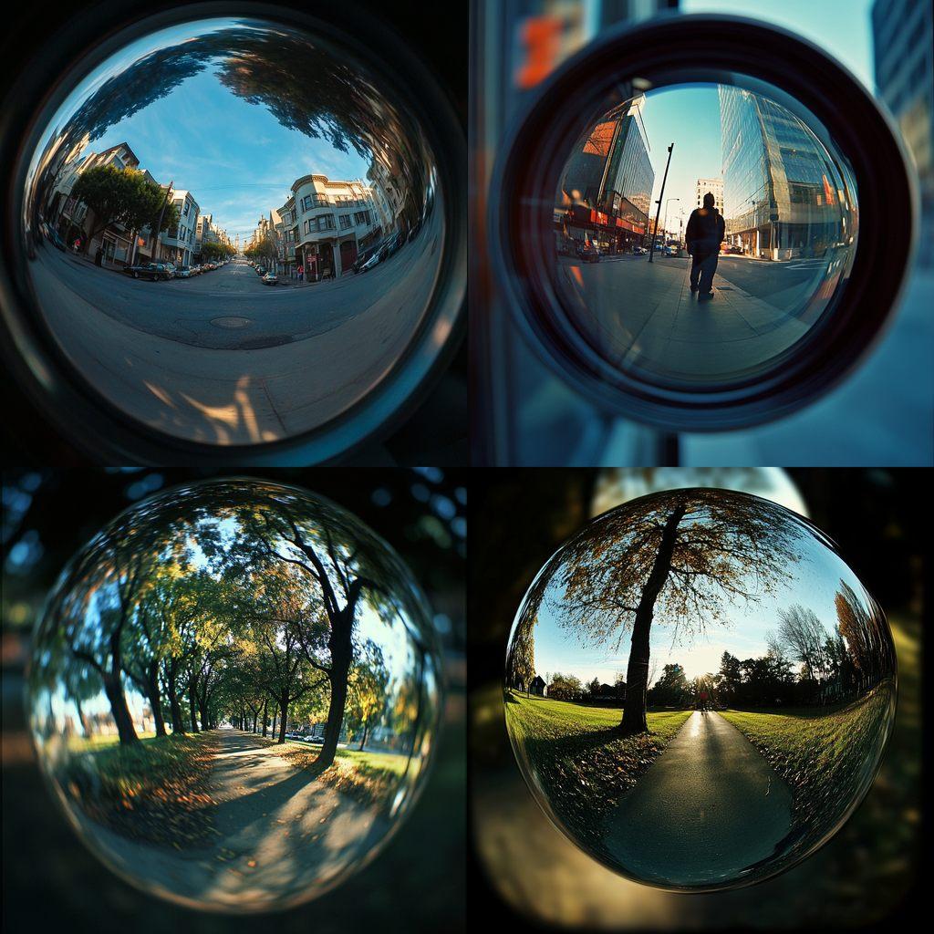 Wide angle lens style, Midjourney V6.1, render 1 of 4