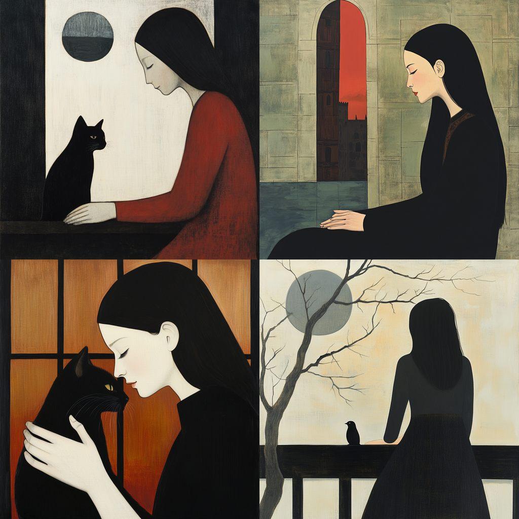 Will Barnet style, Midjourney V6.1, render 1 of 4