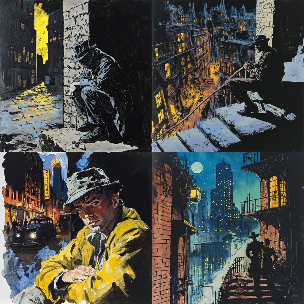 Will Eisner style, Midjourney V6.1, render 1 of 4