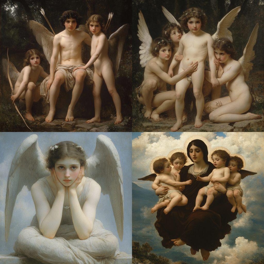 William-Aldophe Bouguereau style, Midjourney V6.1, render 1 of 4