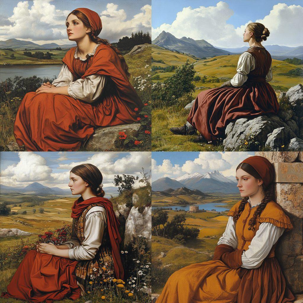 William Dyce style, Midjourney V6.1, render 1 of 4